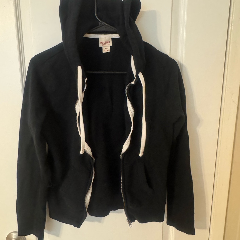 Mossimo Supply Co. Black Zip-Up Hoodie